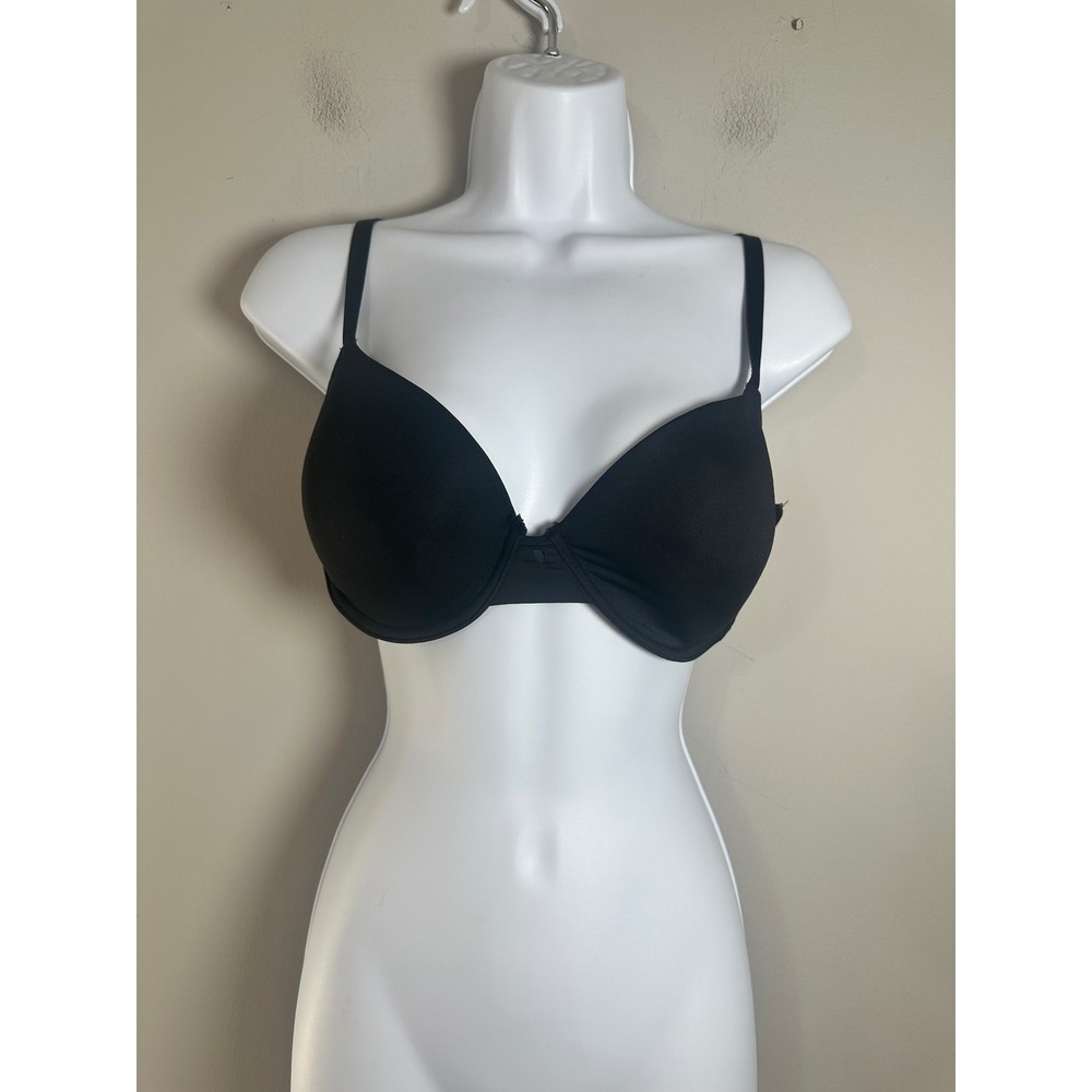 Maidenform Modern Demi Underwire T-Shirt Bra Bundle MBT841 Black Nude 36D 2pk